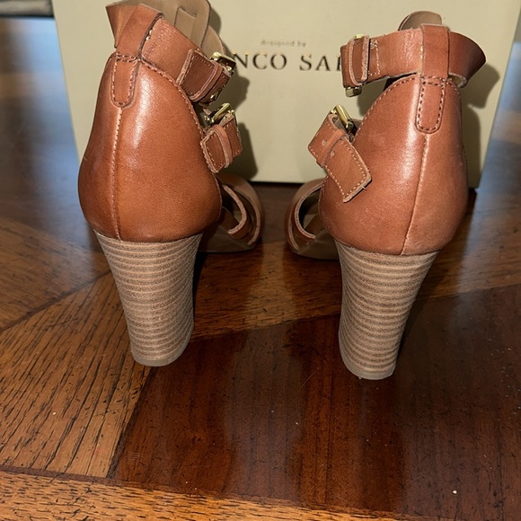 Women’s size 8 Franco Sarto chunk 3in heels-new- never worn - Picture 3 of 5